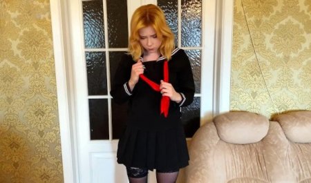 Отчим наказал падчерицу-студентку за двойки! Ремень по попе и жёсткий инцест-трах с кремпаем в ротик!